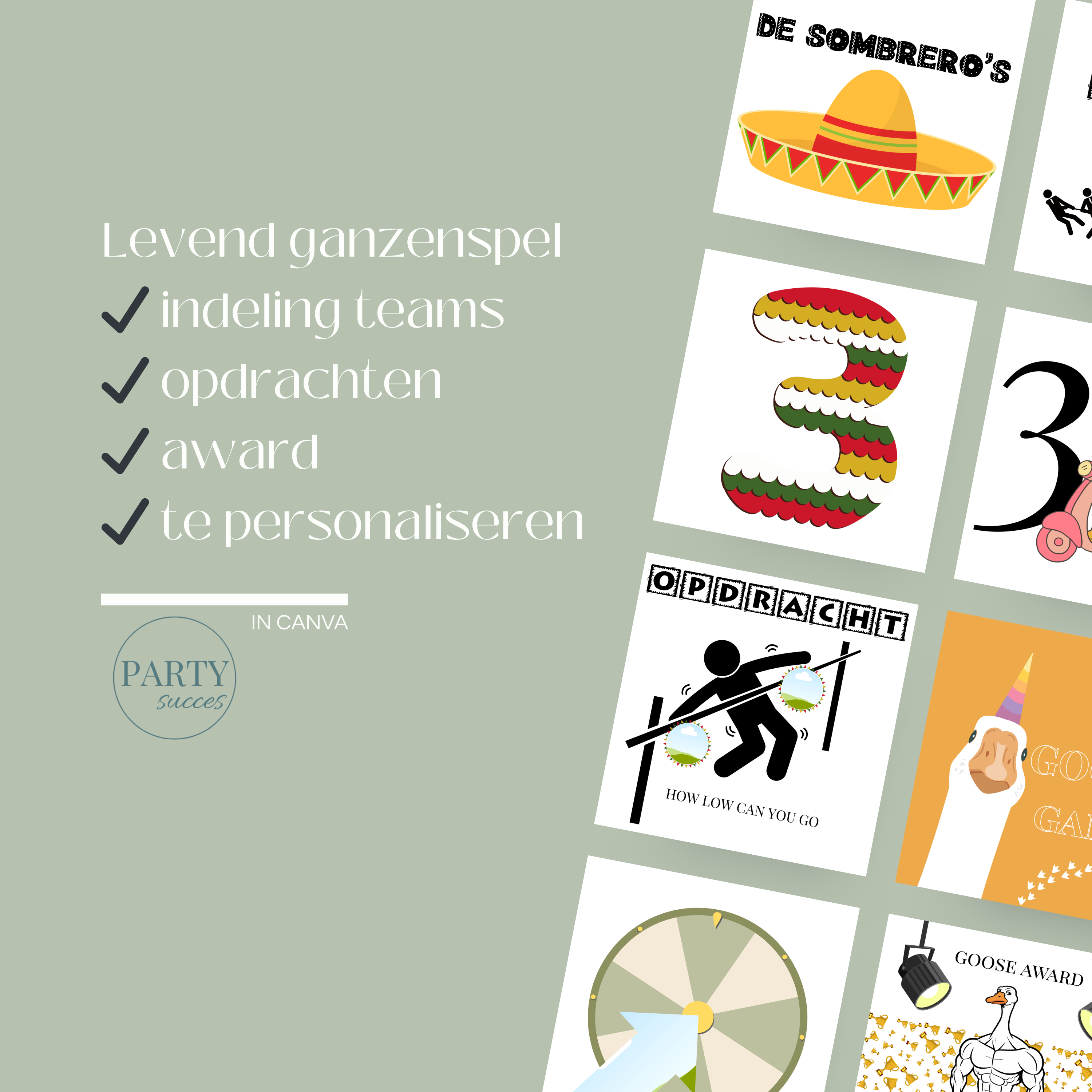 Prints Sweet16 TexMex – Levend ganzenspel