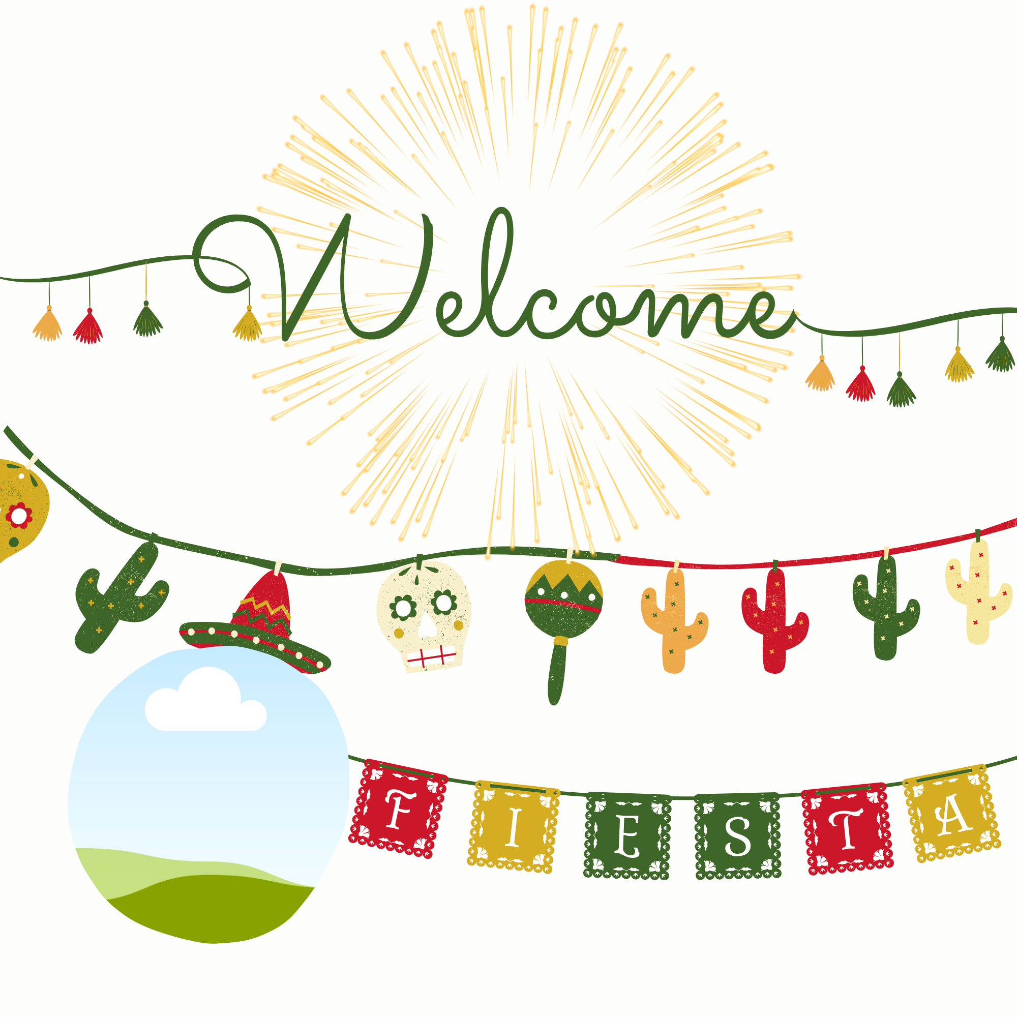 Printpakket Sweet16 TexMex – Versierprints & Decoraties